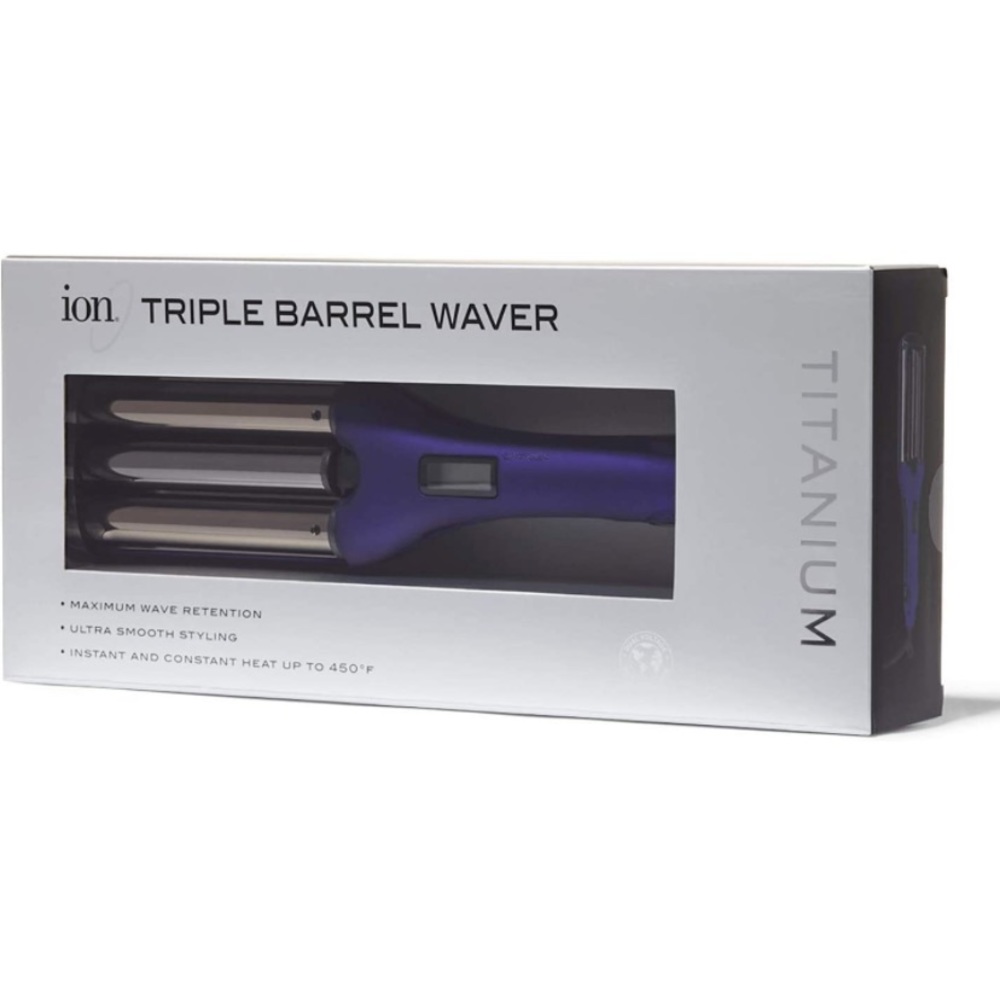ION Titanium triple barrel hair waver